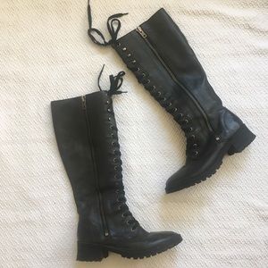 Nine West knee lace up boots (vintage America)